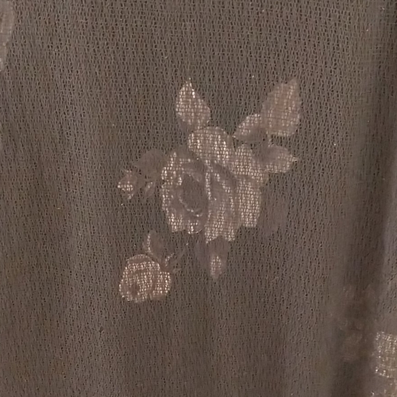 BEBE black mesh flower dress SML - Picture 4 of 7